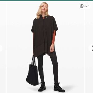 LULULEMON Call Me Cozy Wrap Heathered Black Gray One Size OS